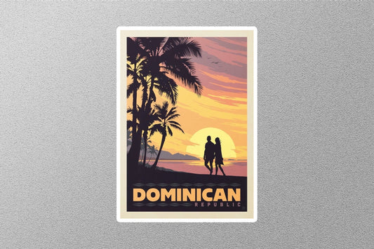 Vintage Dominican Travel Sticker