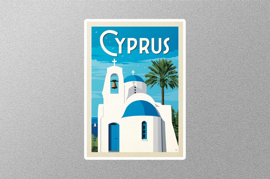 Vintage Cyprus Travel Sticker