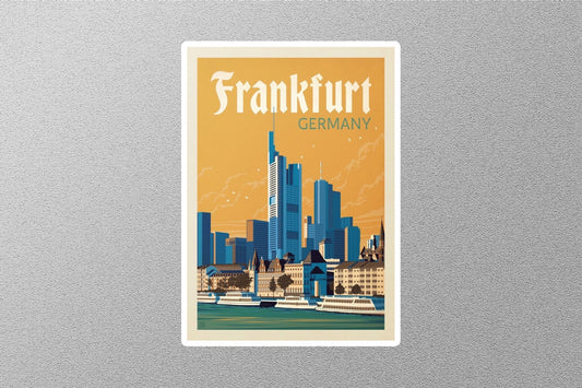 Vintage Frankfurt Travel Sticker