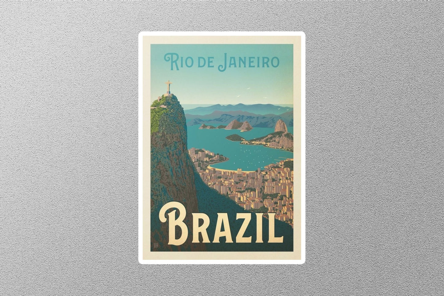 Vintage Brazil Travel Sticker
