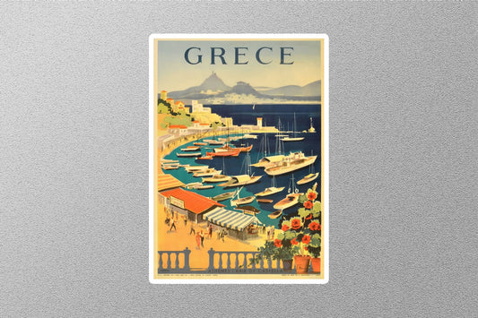 Vintage Greece Travel Sticker