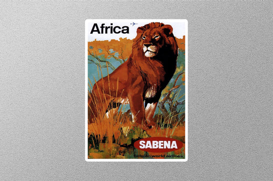 Vintage Africa Travel Sticker