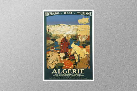 Vintage Algeria Travel Sticker