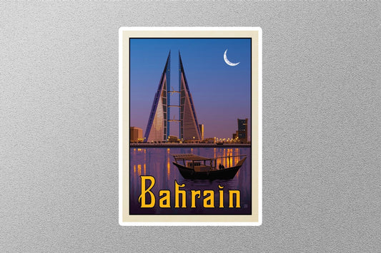 Vintage Bahrain Travel Sticker