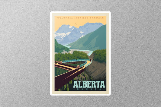 Vintage Alberta Travel Sticker