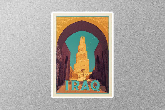 Vintage Iraq Travel Sticker