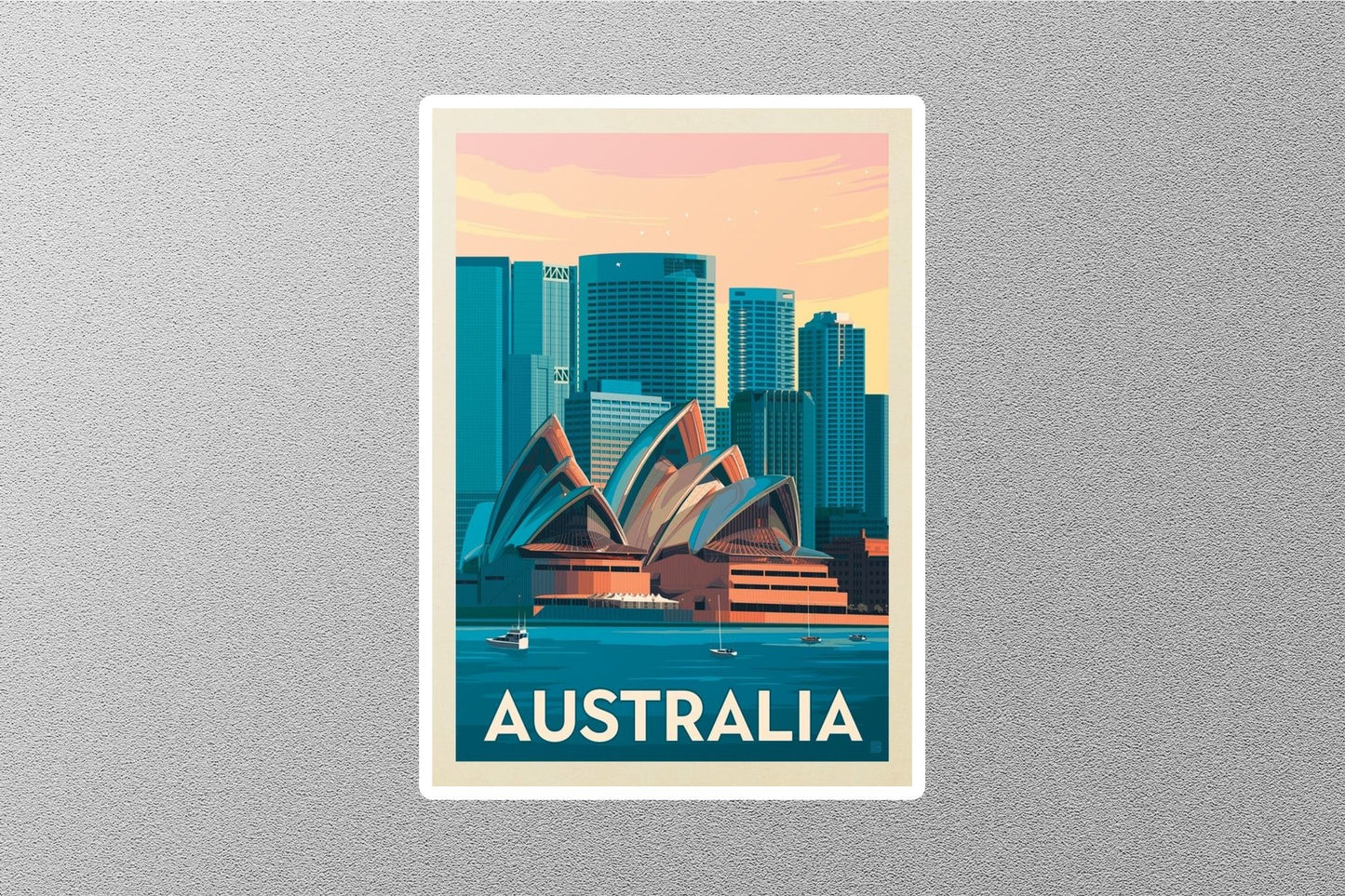 Vintage Australia Travel Sticker
