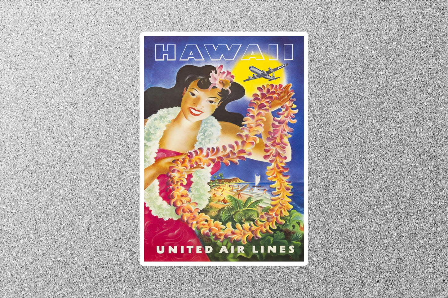 Vintage Hawaii Travel Sticker