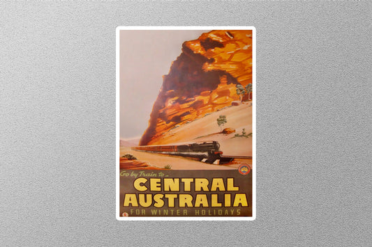 Vintage Central Australia Travel Sticker