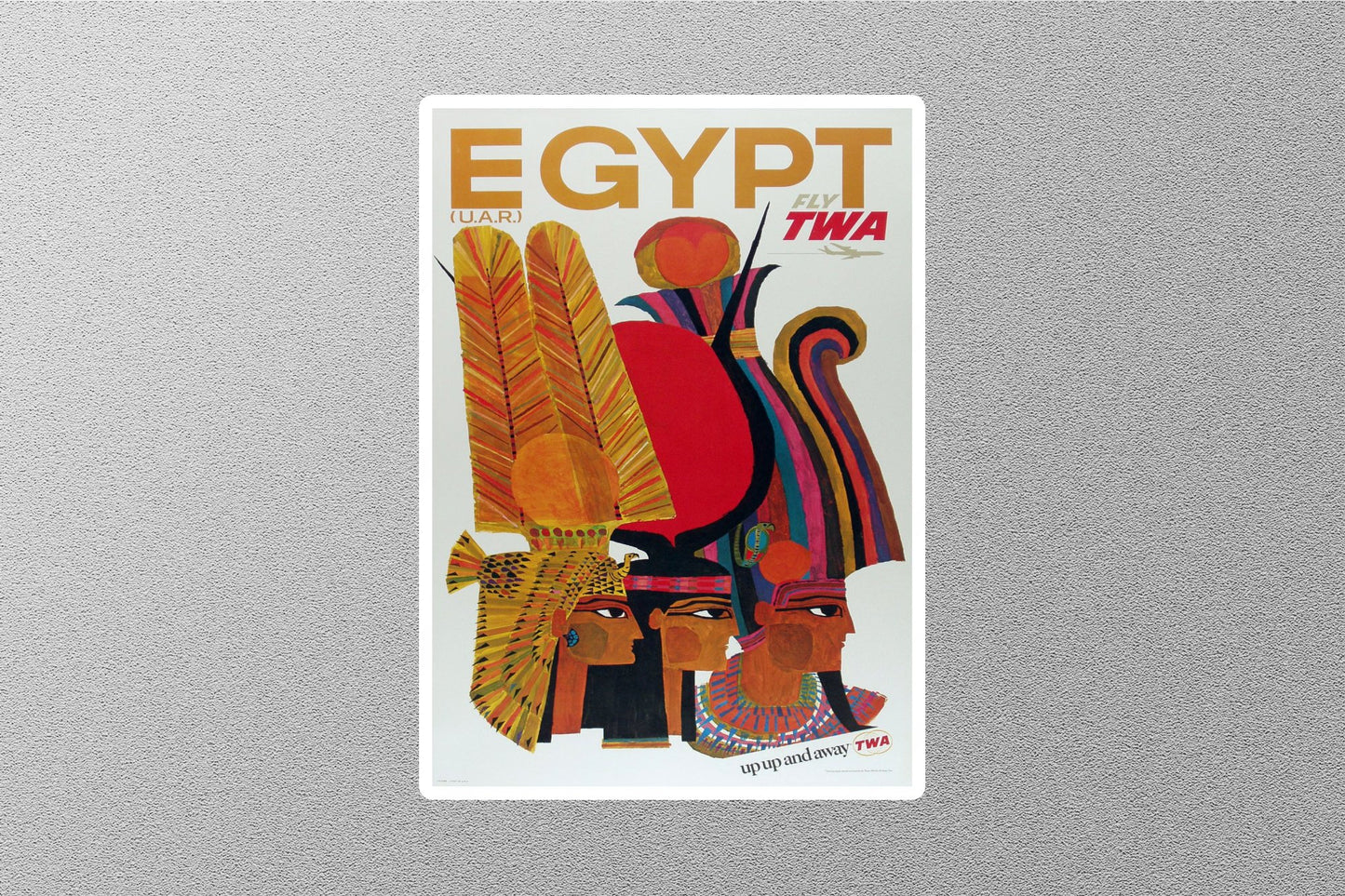 Vintage Egypt Travel Sticker