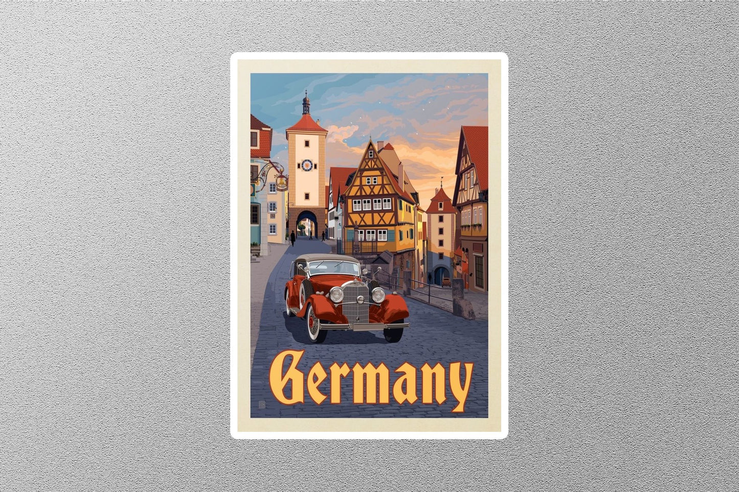 Vintage Germany Travel Sticker