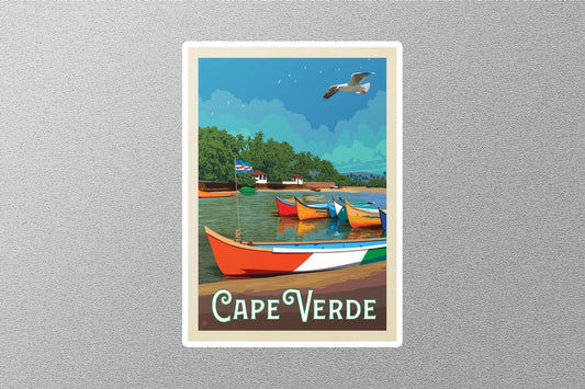 Vintage Cape Verde Travel Sticker