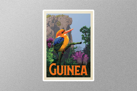 Vintage Guinea Travel Sticker