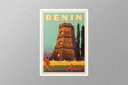 Vintage Benin Travel Sticker