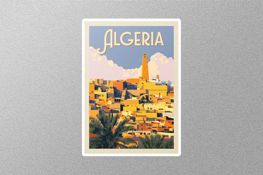 Vintage Algeria Travel Sticker