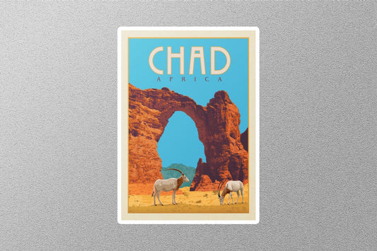 Vintage Chad Travel Sticker
