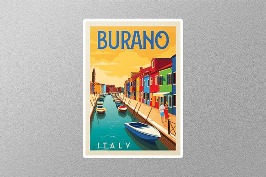 Vintage Burano Travel Sticker
