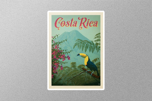 Vintage Costa Rica Travel Sticker