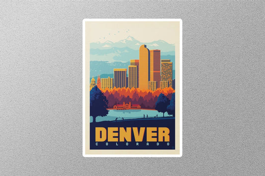 Vintage Denver Travel Sticker