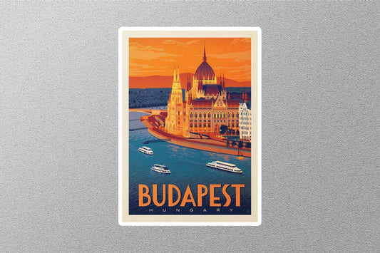 Vintage Buda Pest Travel Sticker