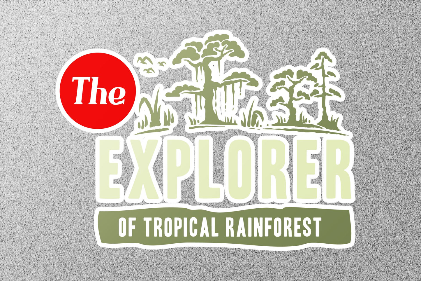 Explorer Of Tropical Rainforest Sticker
