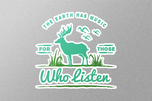 The Earth Has Music Sticker