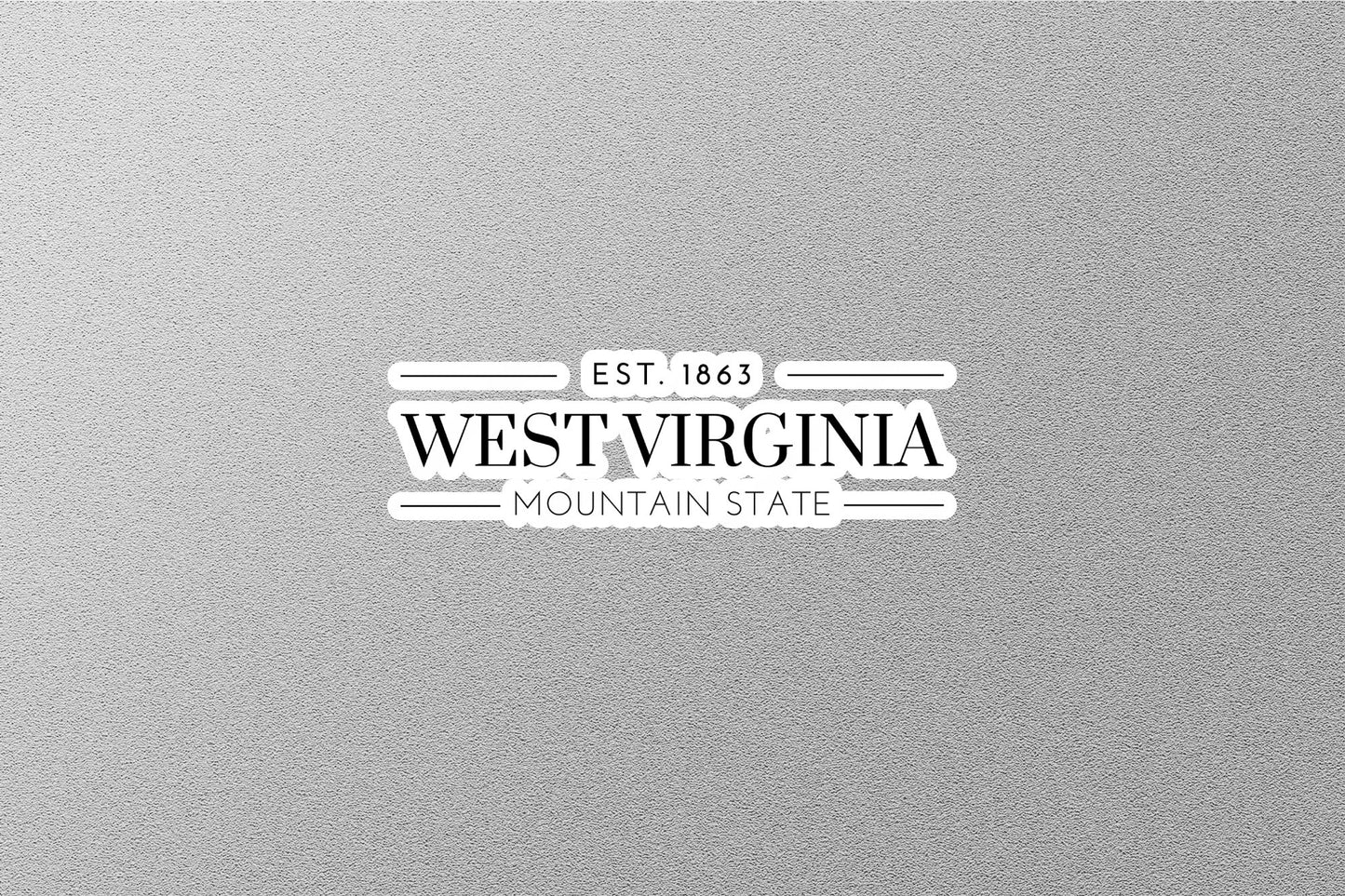 West Virginia State Sticker