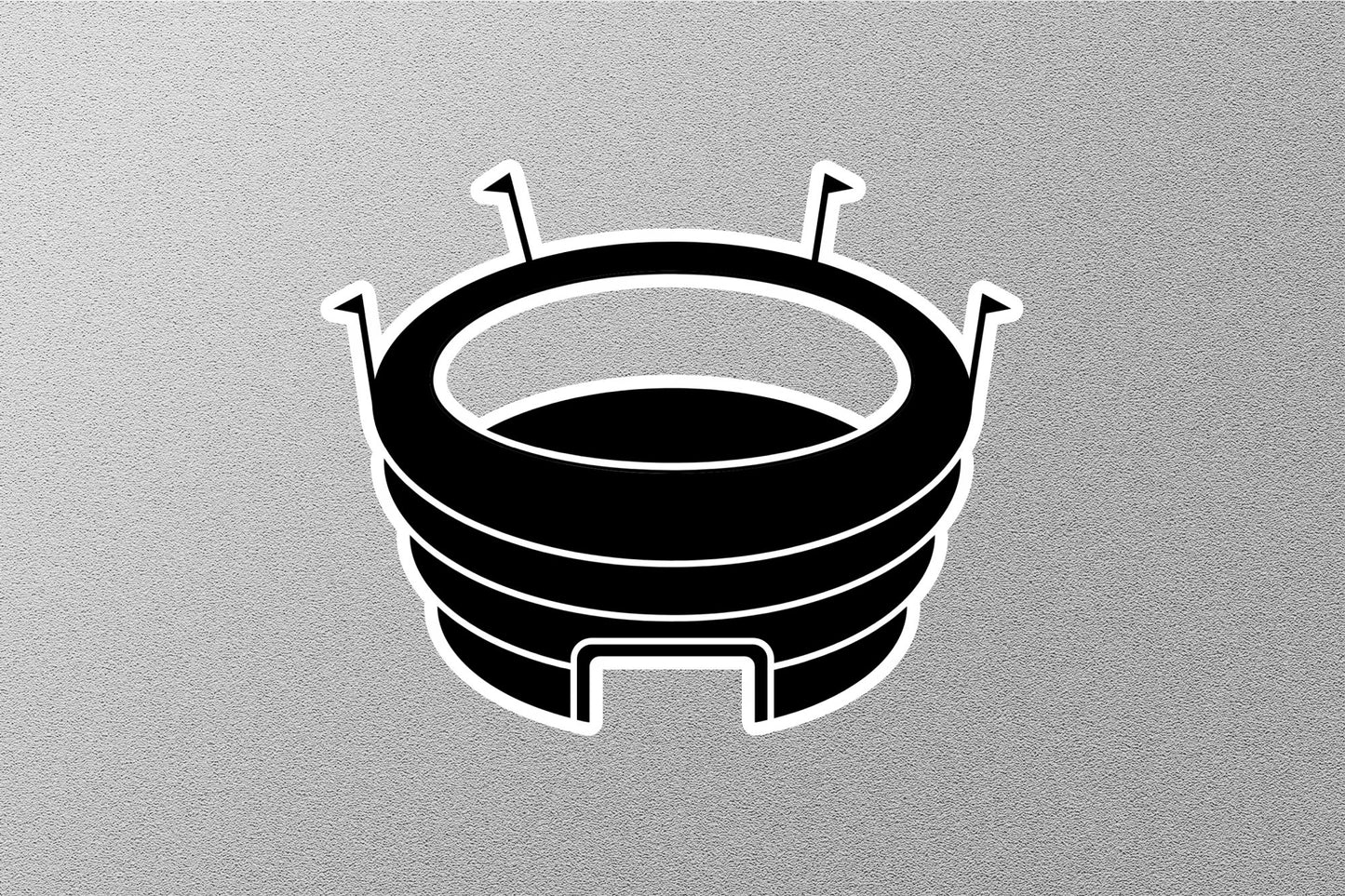 Stadium Glyph Icon Sticker