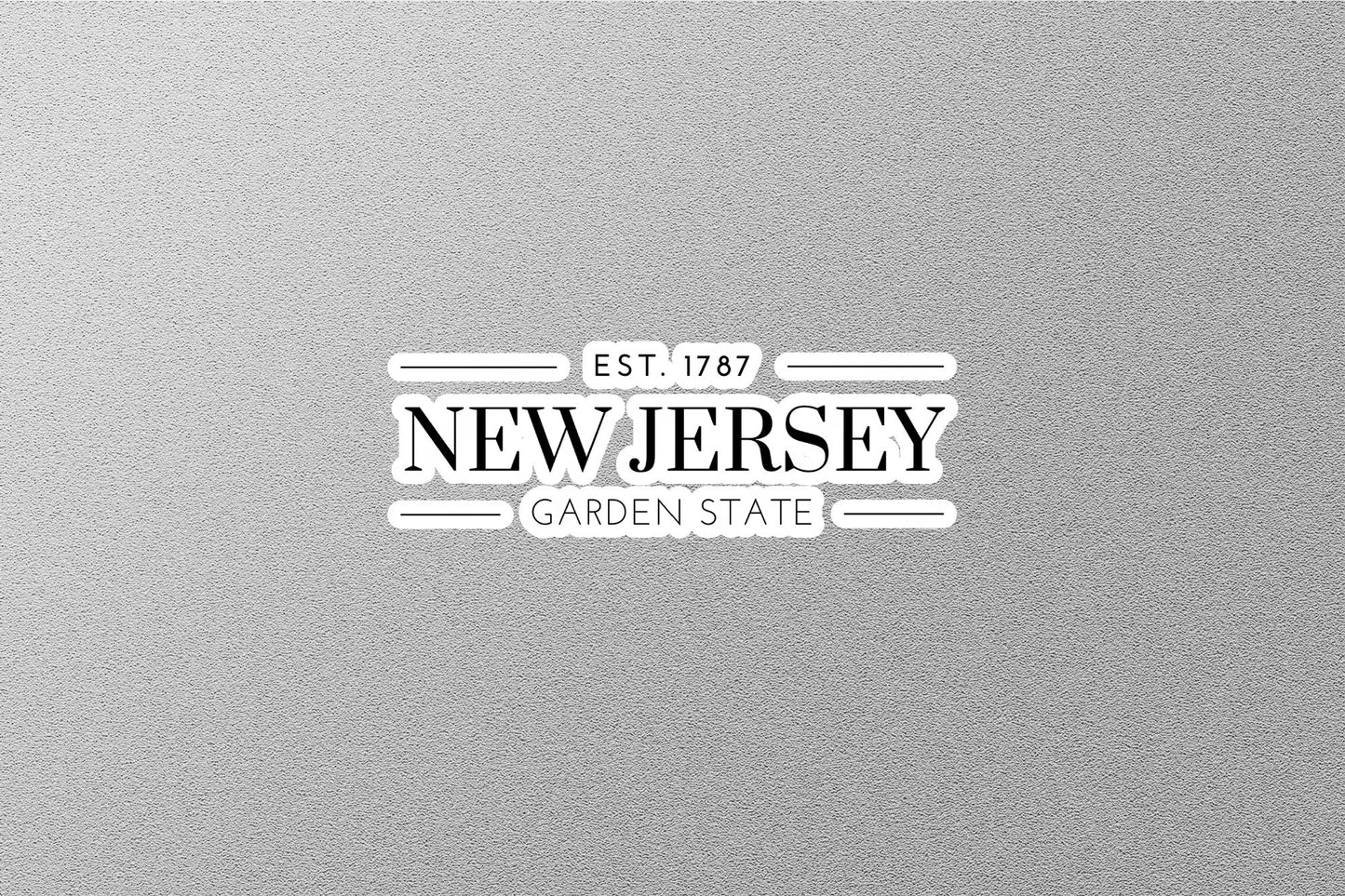 New Jersey State Sticker
