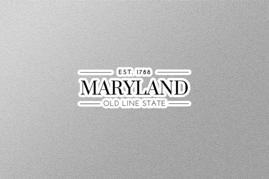 Maryland State Sticker