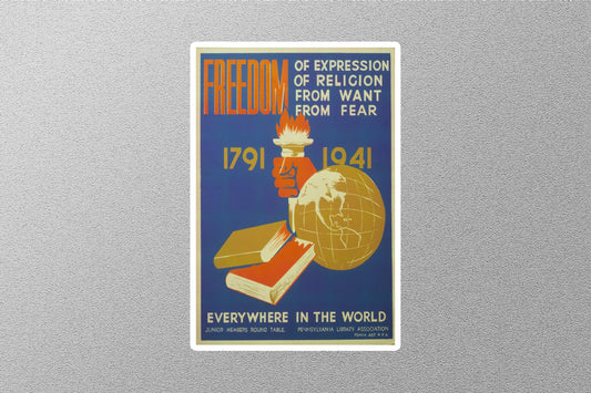 WW2 Freedom Sticker