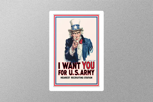 WW2 I Want You For U.S Army Sticker