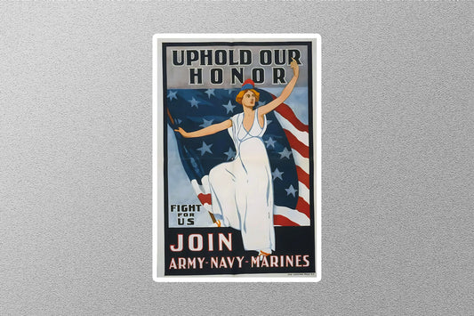 WW2 Uphold Our Honor Sticker