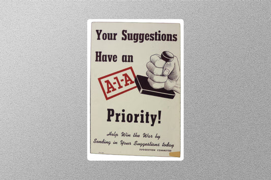 WW2 Priority Sticker