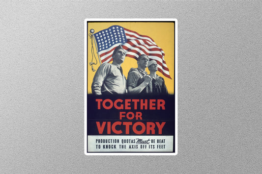 WW2 Together For Victory Sticker