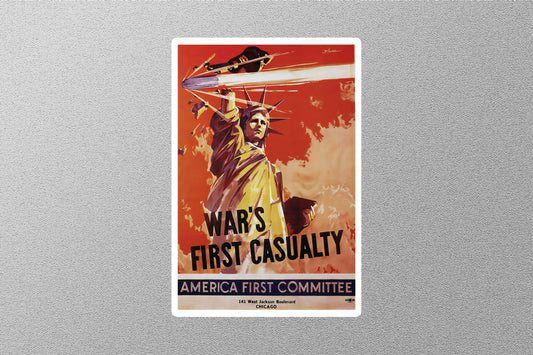 WW2 War's First Causality Sticker