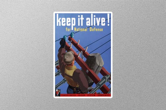 WW2 Keep It Alive Sticker