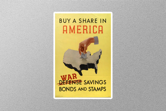 WW2 Buy A Share In America Sticker