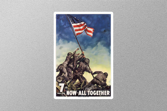 WW2 Now All Together Sticker