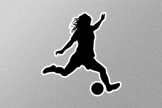 Female Football Athlete Sticker