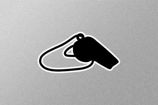 Black Whistle Icon Sticker