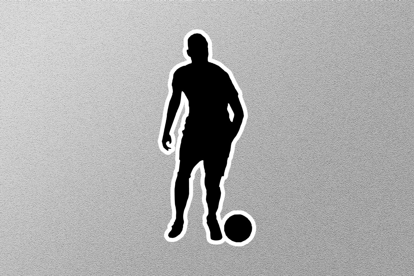 Silhouette Soccer Sticker