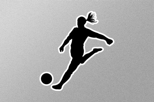 Female Footballer Sticker