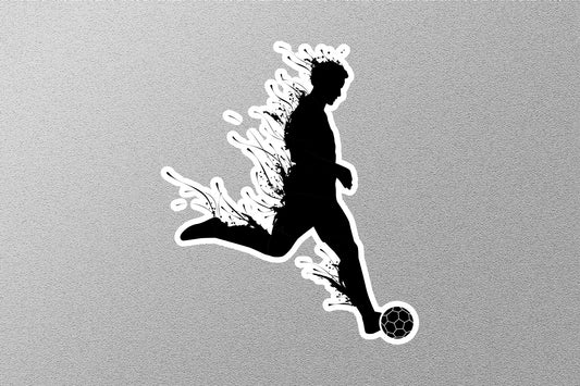 Soccer Player Running Sticker