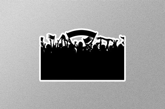 Supporter People Silhouette Sticker