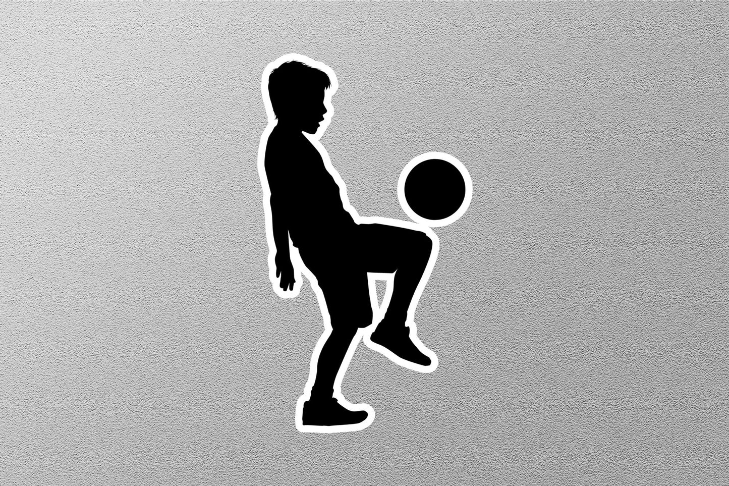 Soccer Boy Silhouette Sticker