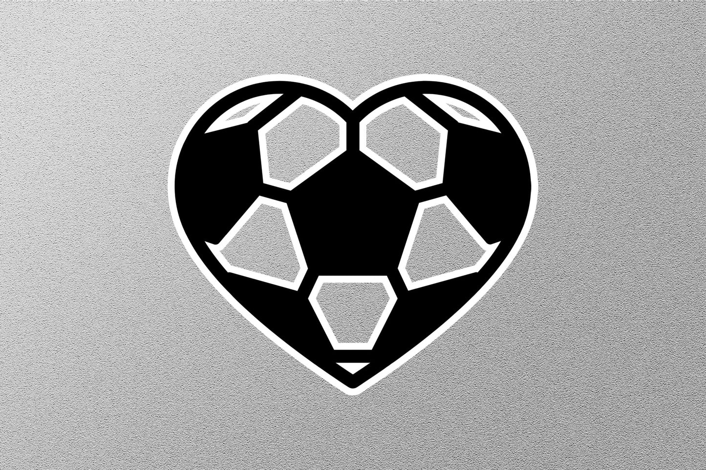 Soccer Heart Sticker