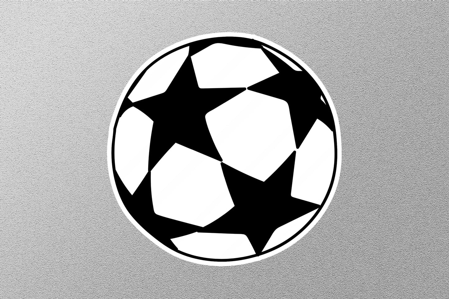 Soccer Ball With Star Sticker