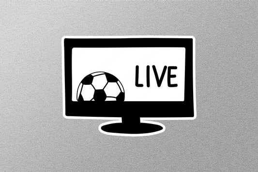 Football Match on TV Live Stream Sticker