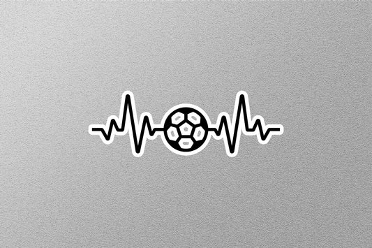 Heartbeat Football Sticker